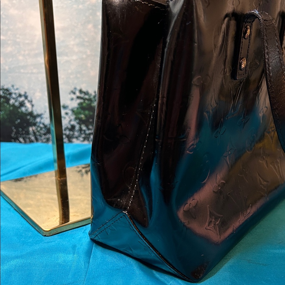 Louis Vuitton Black Vernis Lead PM handbag VGC - Picture 5 of 15